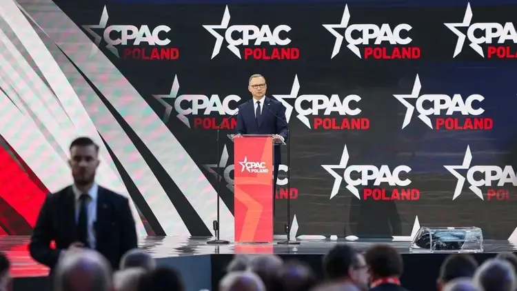 Andrzej Duda podczas CPAC Polska