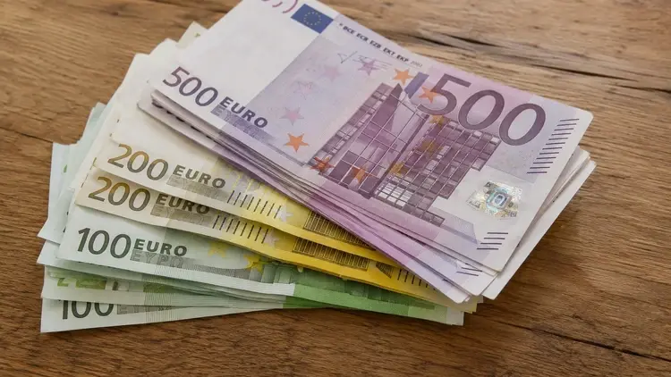 Banknoty euro - grafika poglądowa