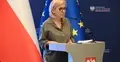 Paulina Hennig-Kloska podczas konferencji prasowej