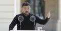 Wołodymyr Zełenski przemawia