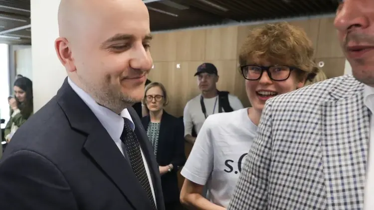 Poseł PiS Dariusz Matecki podczas przesłuchania publicznego kandydatów na RPO w Sejmie