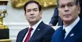 Amerykański sekretarz stanu Marco Rubio i sekretarz skarbu Scott Bessent 