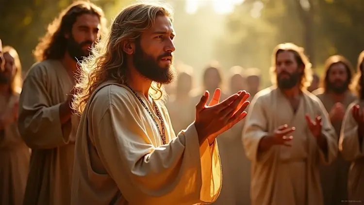 Jezus przemawiający do tłumu