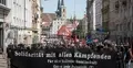 Manifestacja niemieckich lewicowych ekstremistów - grafika poglądowa