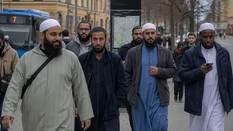 Muzułmanie w Uppsali - grafika poglądowa