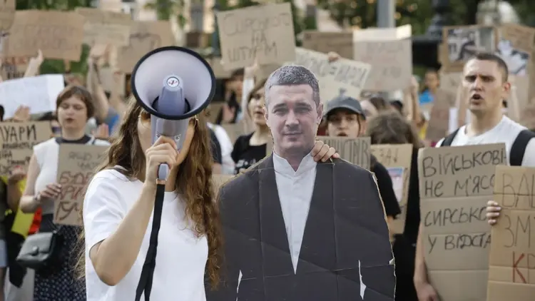 Protesty po zdymisjonowaniu ukraińskiego ministra obrony narodowej Mychajło Fedorowa