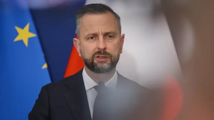 Wicepremier, minister obrony narodowej Władysław Kosiniak-Kamysz podczas konferencji prasowej w siedzibie MON