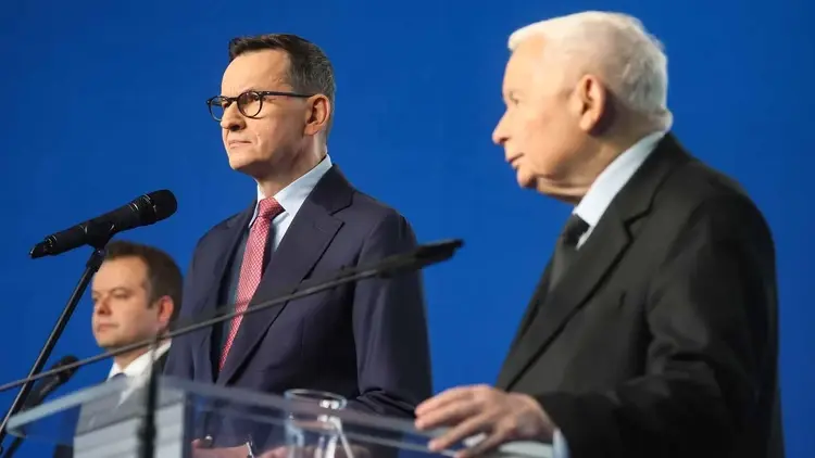 Mateusz Morawiecki i Jarosław Kaczyński