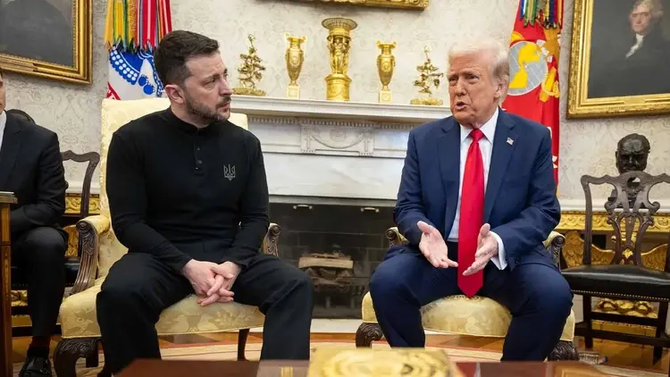 Wołodymyr Zełenski i Donald Trump