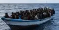 Nielegalni imigranci na łodzi - grafika poglądowa