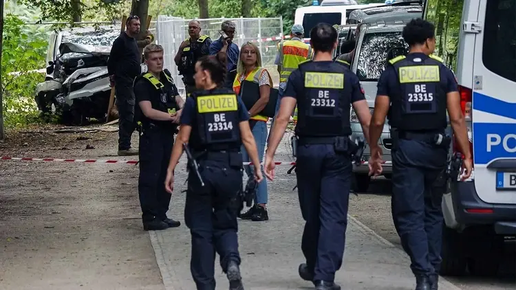 Policja na miejscu ataku w Berlinie