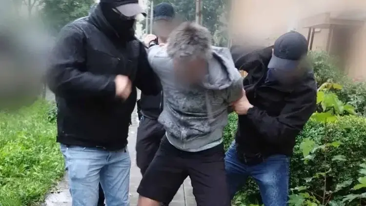 Zatrzymanie Michała S. przez funkcjonariuszy w Gdyni
