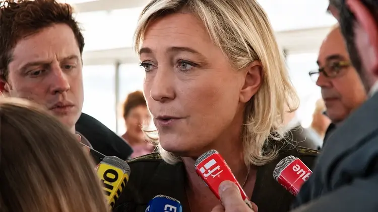 Przewodnicząca RN Marine Le Pen