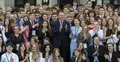 Prezydent Karol Nawrocki z młodzieżą