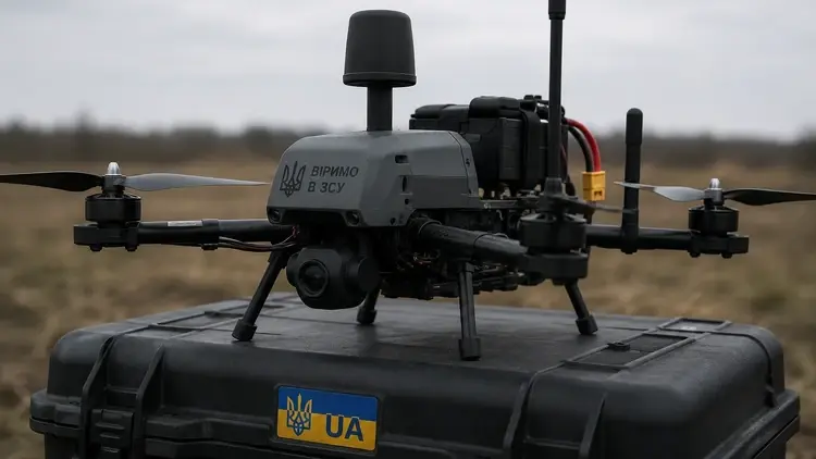 Dron - grafika ilustracyjna