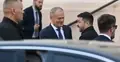 Premier Donald Tusk i prezydent Ukrainy Wołodymyr Zełenski podczas spotkania w Lublinie
