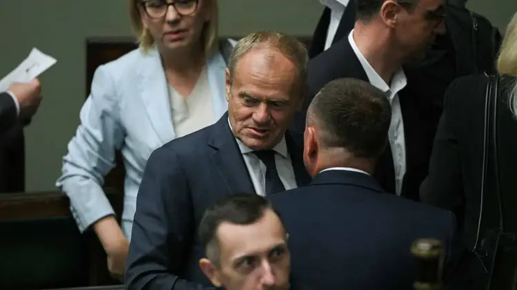 Premier Donald Tusk był w piątek w Sejmie