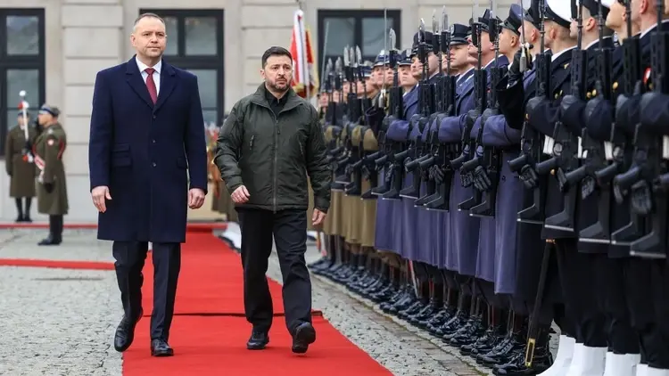 Karol Nawrocki i Wołodymyr Zełenski