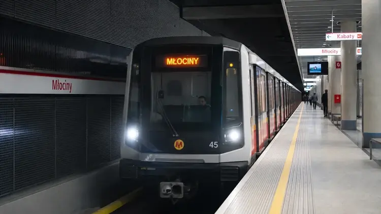 Warszawskie metro - grafika poglądowa