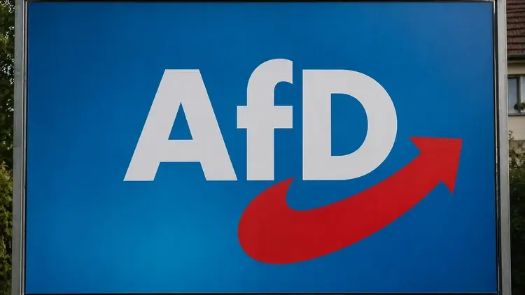 Plakat reklamujący AfD - grafika poglądowa
