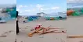 Plaża w Krynicy Morskiej po sztormie