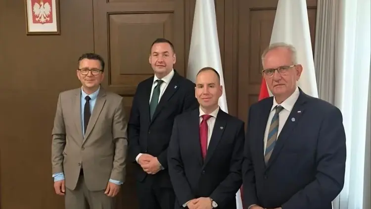 Delegacja z Mielca na spotkaniu z Adamem Andruszkiewiczem