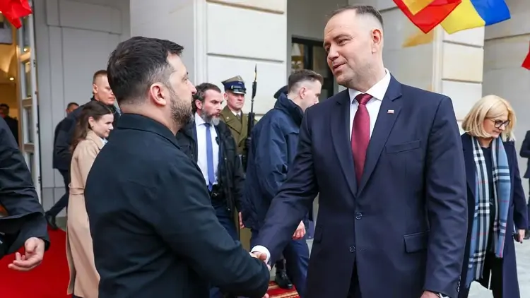 Karol Nawrocki i Wołodymyr Zełenski