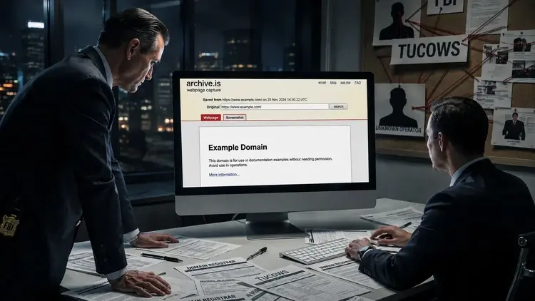 FBI pracuje nad Archive.is