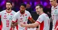Wilfredo Leon (w środku) był jednym z najlepszym siatkarzy w spotkaniu ze Słowenią