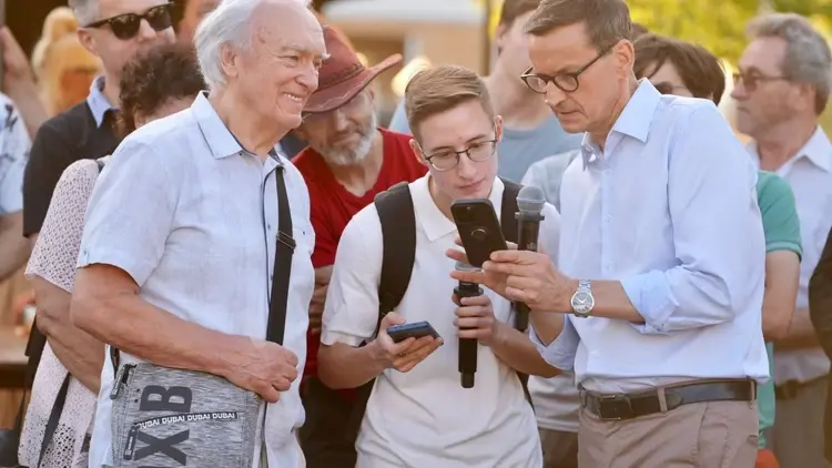Mateusz Morawiecki na wrocławskim Jagodnie