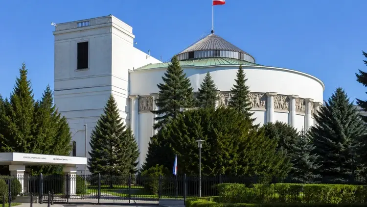 Sejm RP - grafika wygenerowana przez AI