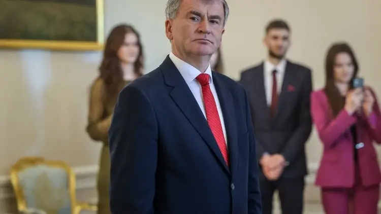 Zbigniew Kapiński podczas nominacji w pałacu prezydenckim