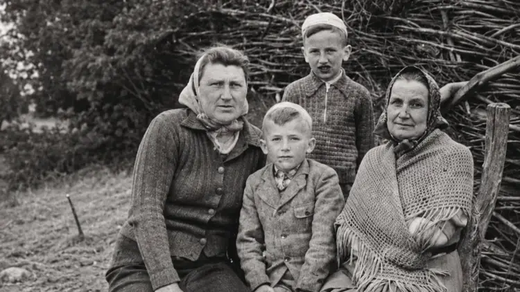 Polska rodzina na zesłaniu w Kazachstanie – ilustracja historyczna