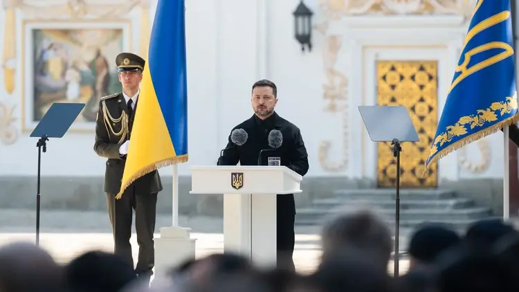 Prezydent Ukrainy Wołodymyr Zełenski