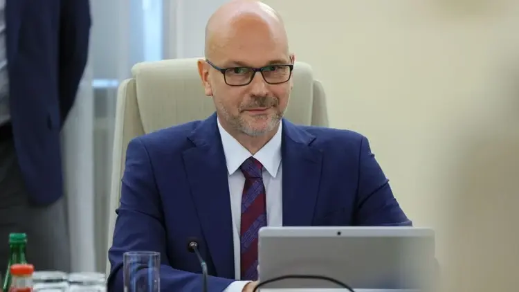 Maciej Berek na posiedzeniu rządu