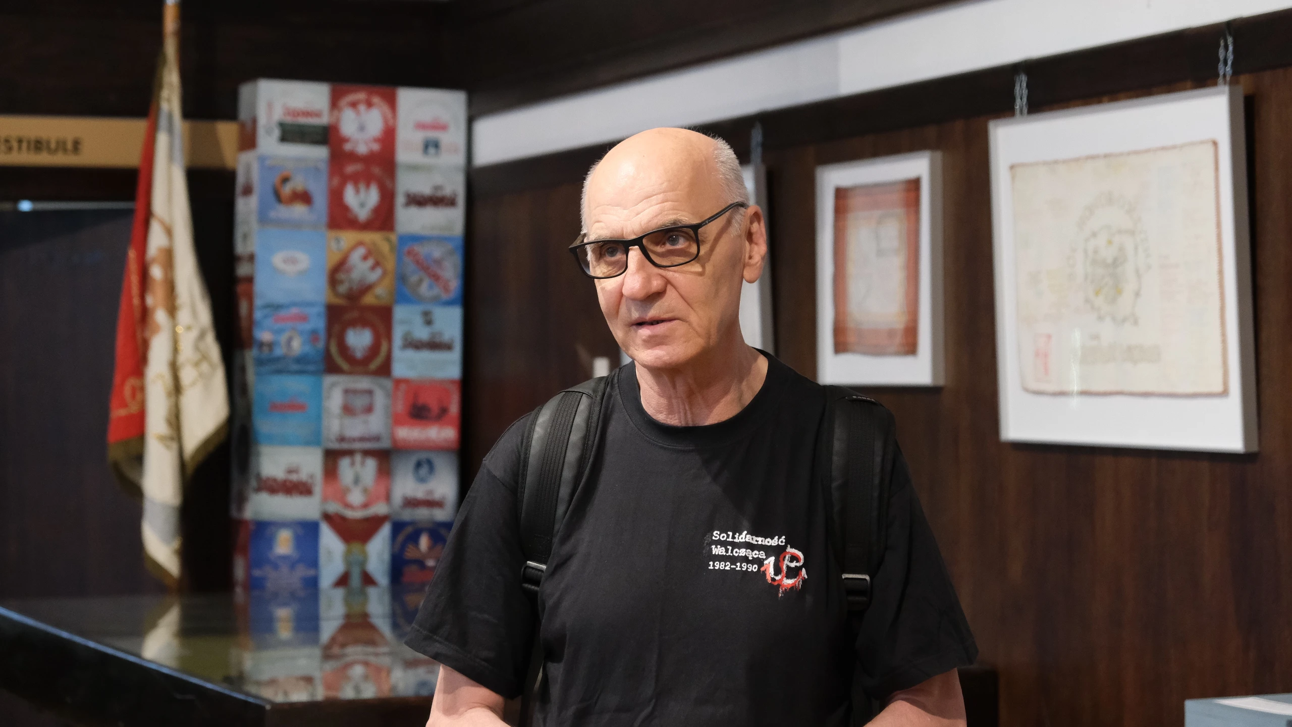 Andrzej Kołodziej podczas "Spaceru z bohaterem" 14 sierpnia 2026