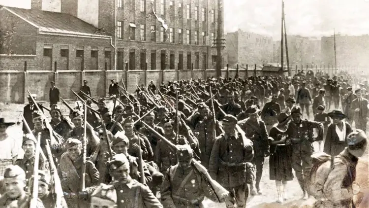 Piechota Wojska Polskiego podczas Bitwy Warszawskiej, sierpień 1920 r.