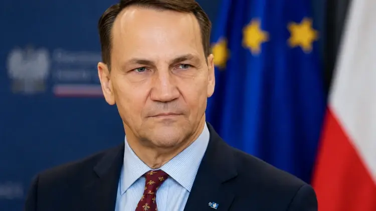 Minister spraw zagranicznych Radosław Sikorski - zdjęcie wygenerowane przez AI
