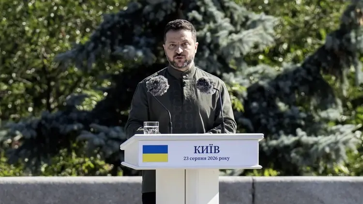 Prezydent Ukrainy Wołodymyr Zełenski
