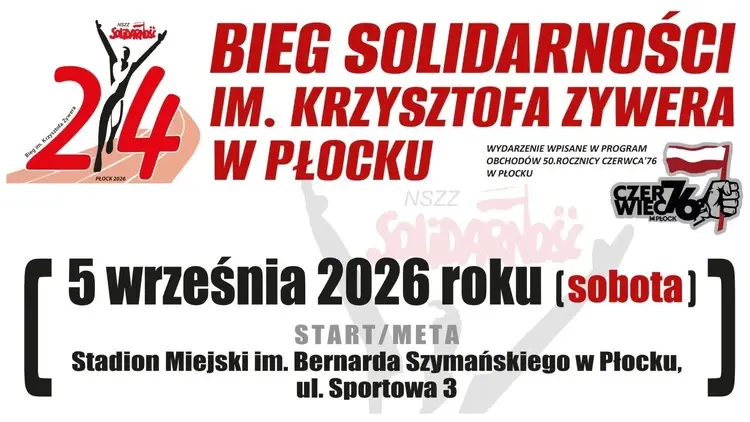 24. Bieg Solidarności im. Krzysztofa Zywera w Płocku