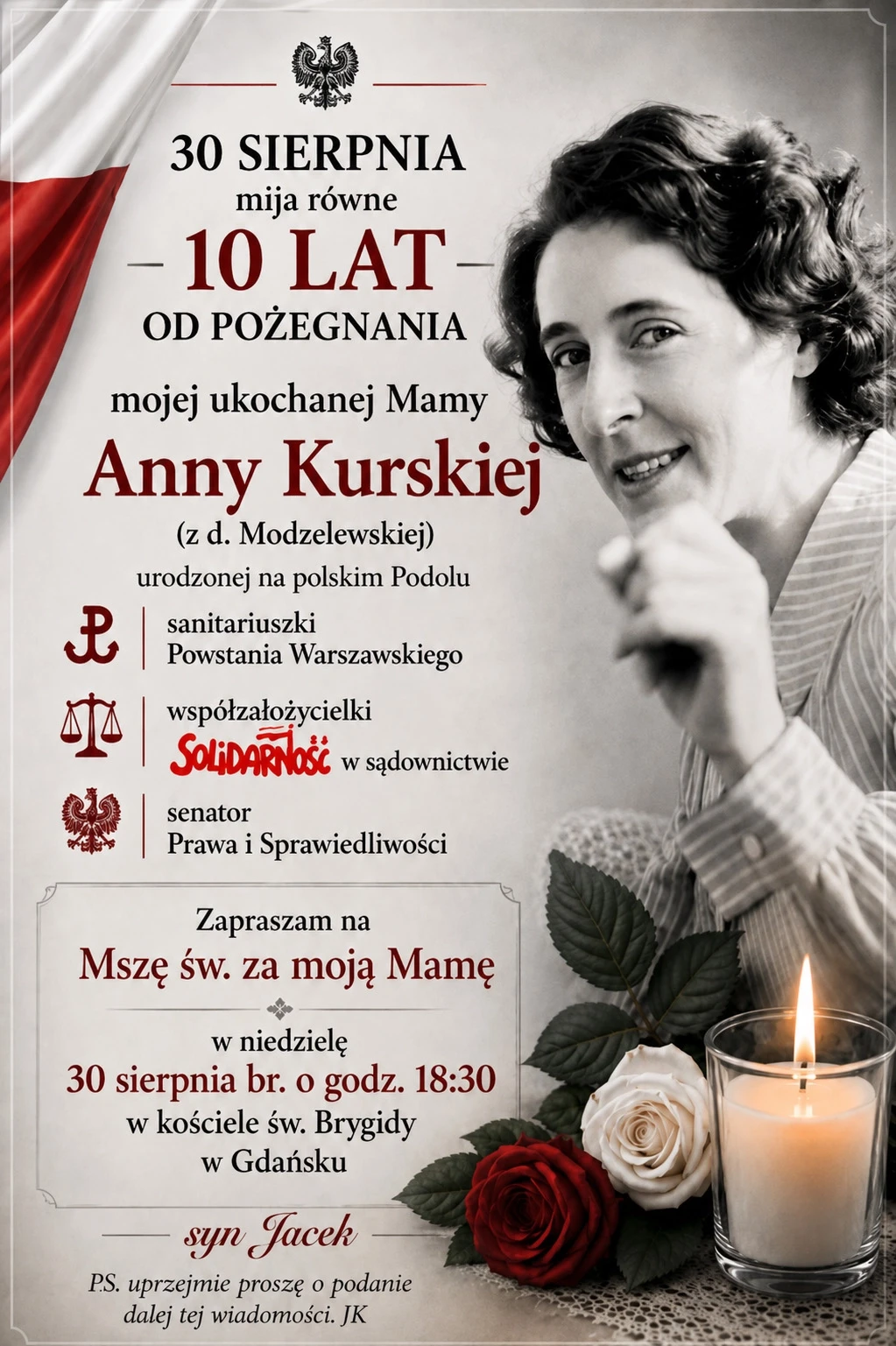 10 lat od pożegnania Anny Kurskiej