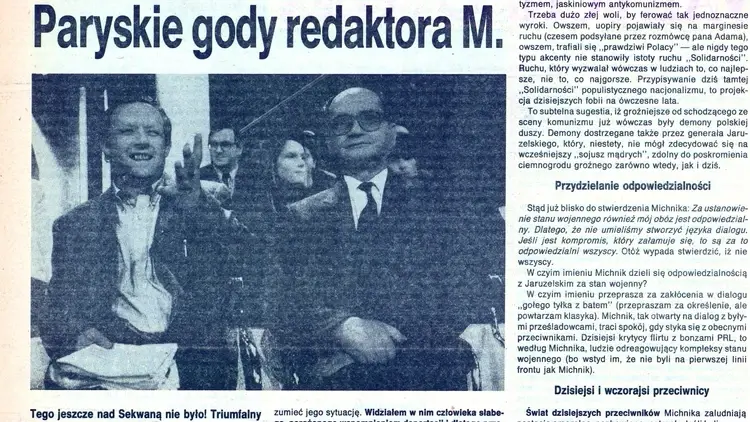 45-lecie "TS": Piotr Semka - Paryskie gody redaktora M.