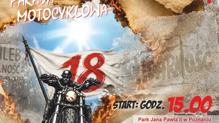 18. Parada Motocyklowa "Solidarności" odbędzie się 29 sierpnia.