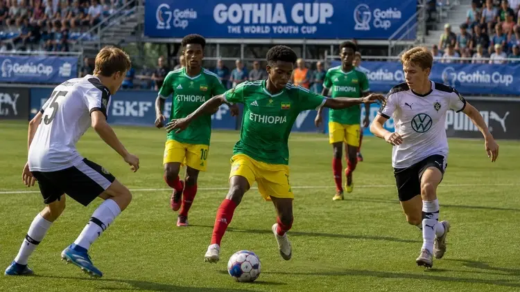 Rozgrywki Gothia Cup - grafika poglądowa