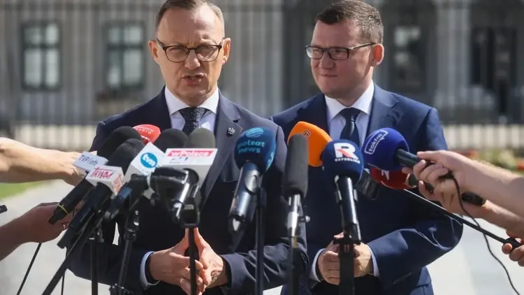 Rafał Leśkiewicz na konferencji prasowej