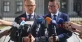 Rafał Leśkiewicz na konferencji prasowej