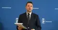 Rafał Trzaskowski podczas konferencji w Urzędzie Miasta w Warszawie