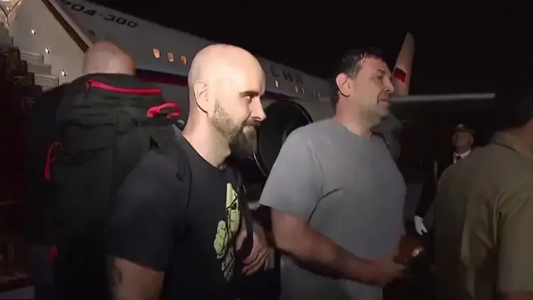 Pablo Gonzalez na lotnisku w moskwie