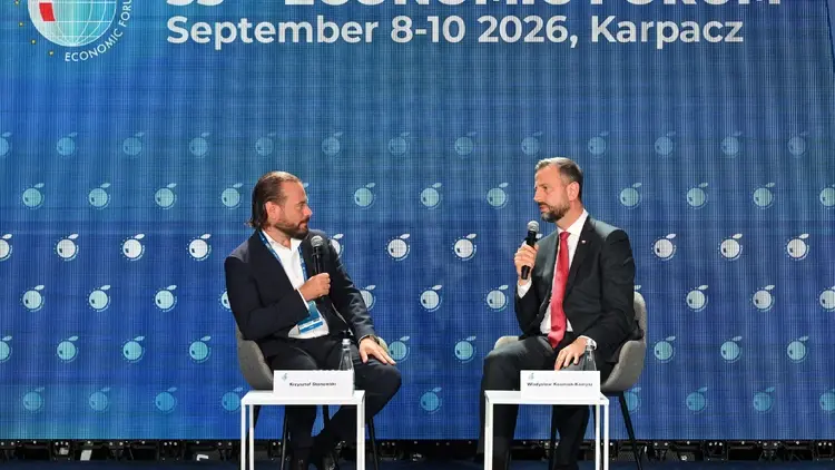 Władysław Kosiniak-Kamysz i Krzysztof Stanowski na Forum Ekonomicznym w Karpaczu