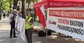 Miasteczko namiotowe przed Trybunałem Konstytucyjnym